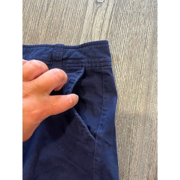 Soho Jeans New York & Company Chino Shorts Mid Rise Cotton Blend Navy Size 12 - Picture 2 of 7